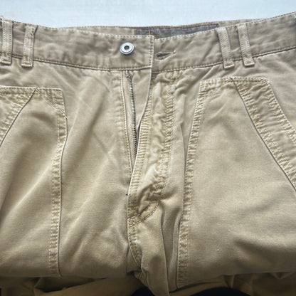 khaki baggy cargo trousers