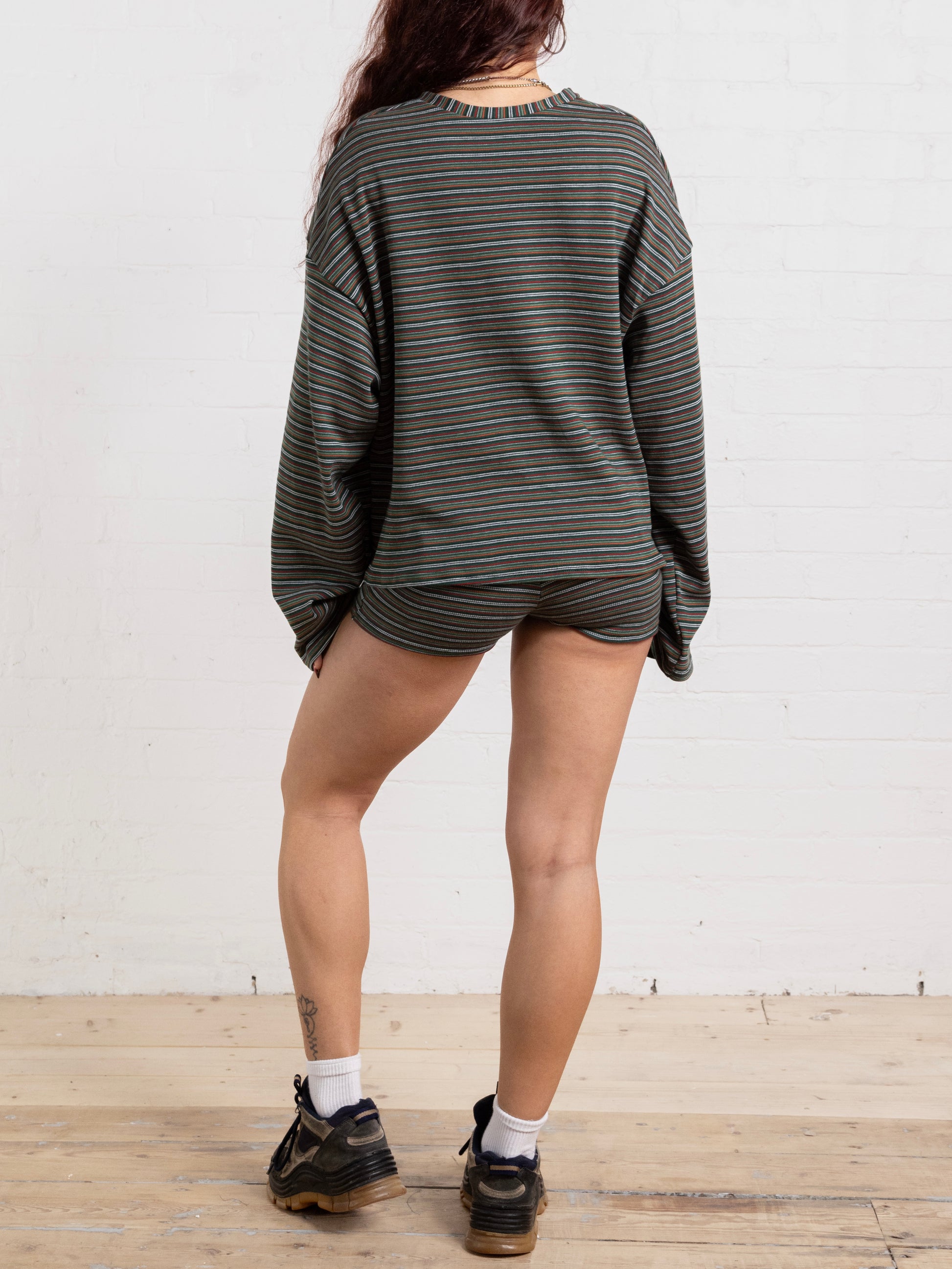 casey jumper - green stripe