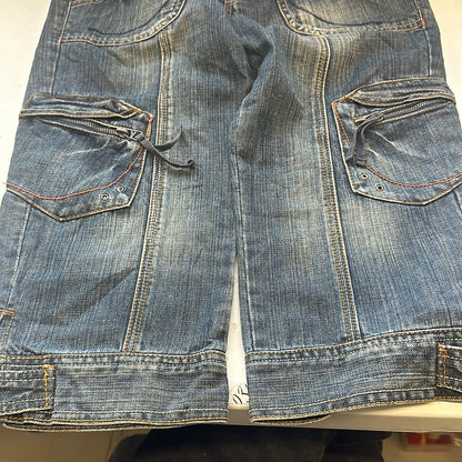 00s denim cargo jorts