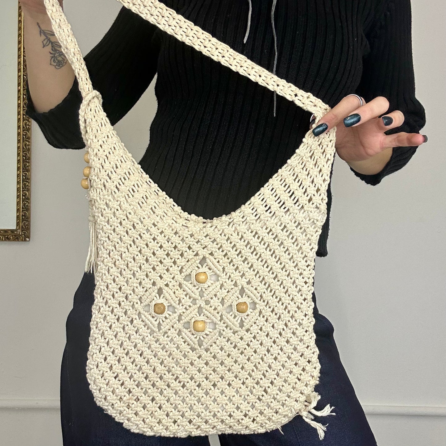 crochet shoulder bag