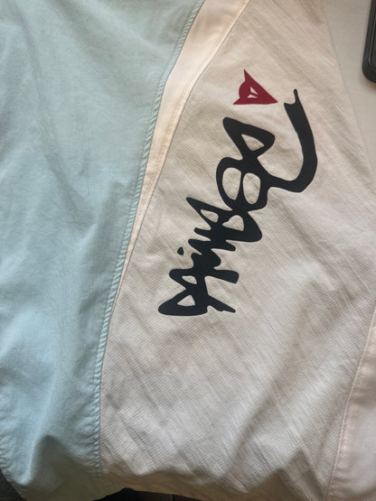 baggy light blue board shorts