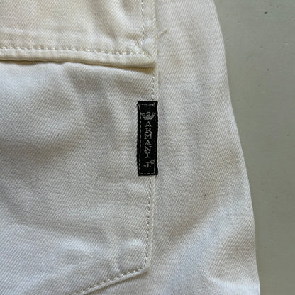 baggy white armani jeans