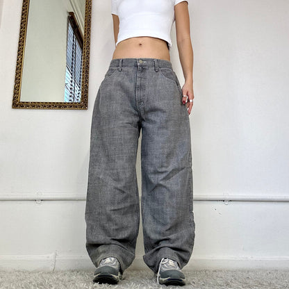 vintage grey baggy jeans