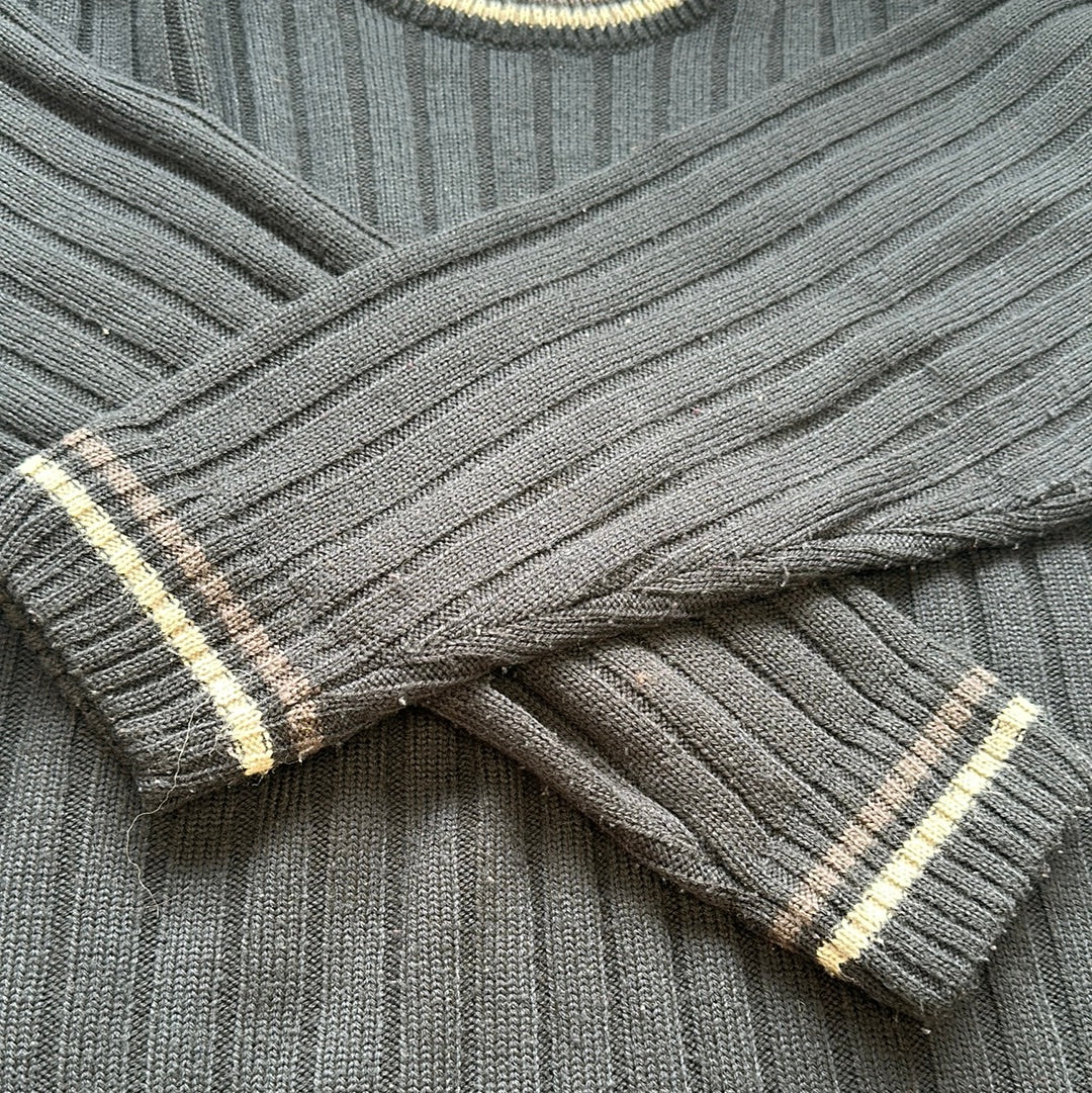 vintage black nike knitted jumper