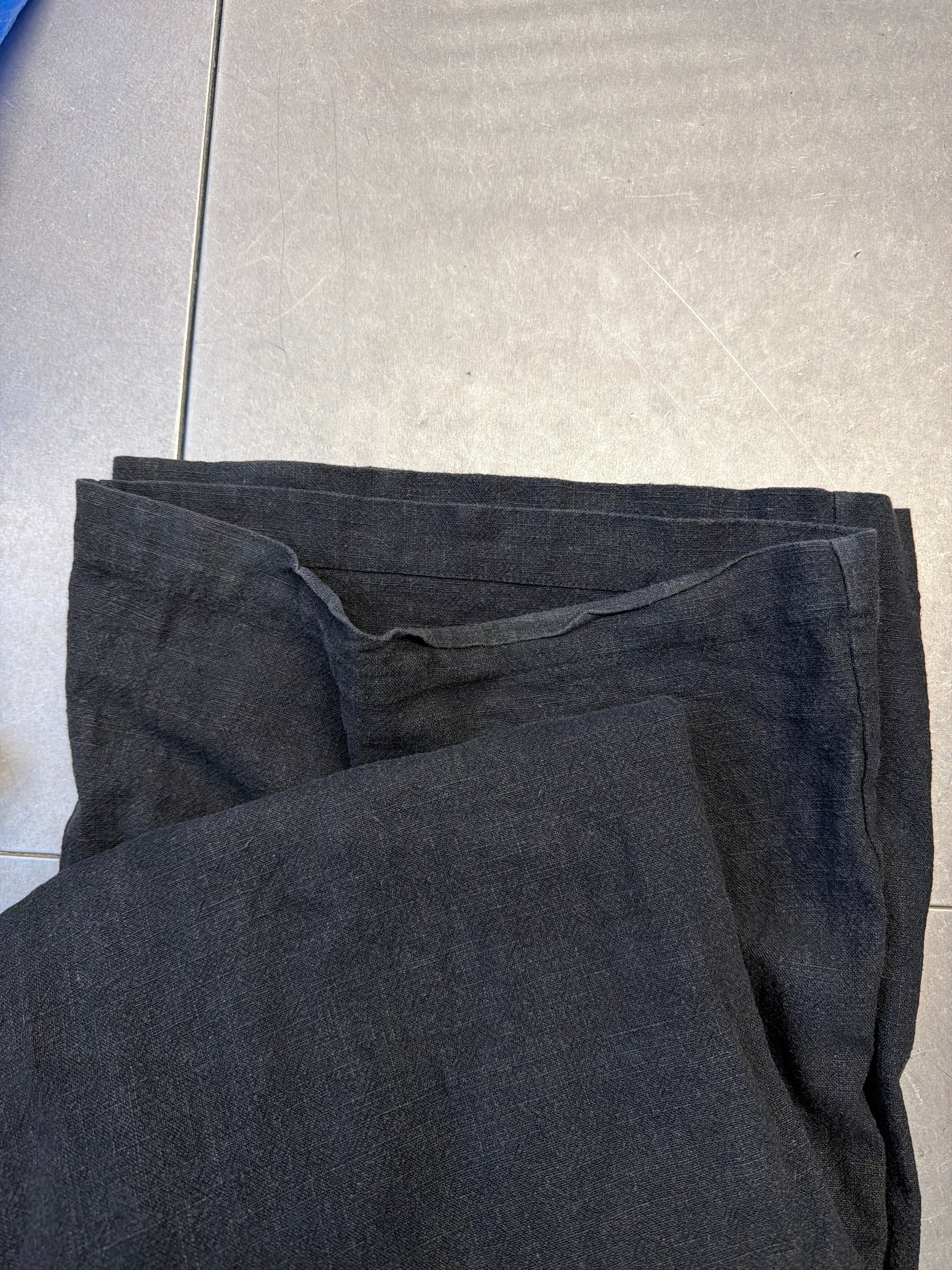 SAMPLE parker trouser - black linen