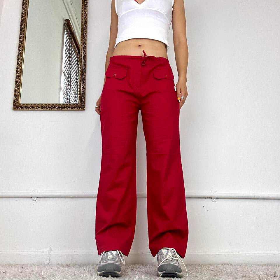 00’s wide leg cotton trousers