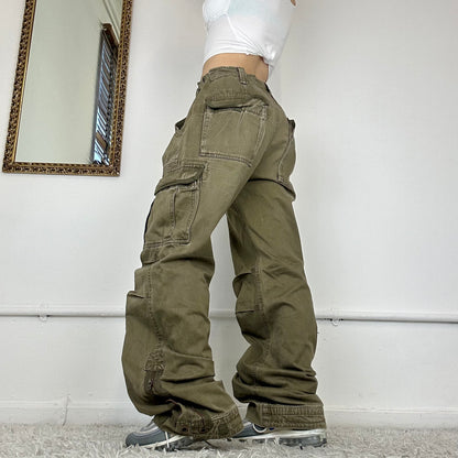 00s wide leg cargo trousers