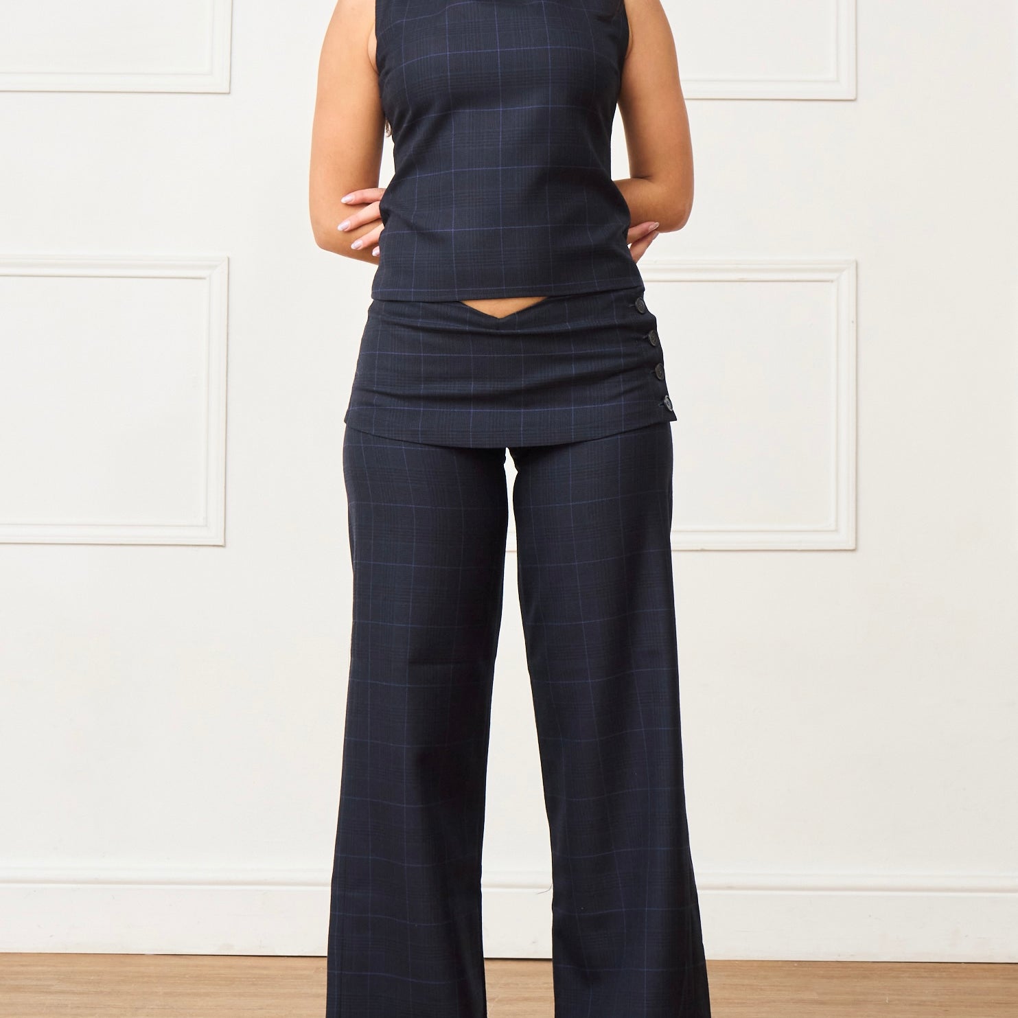 shay trouser - navy wool
