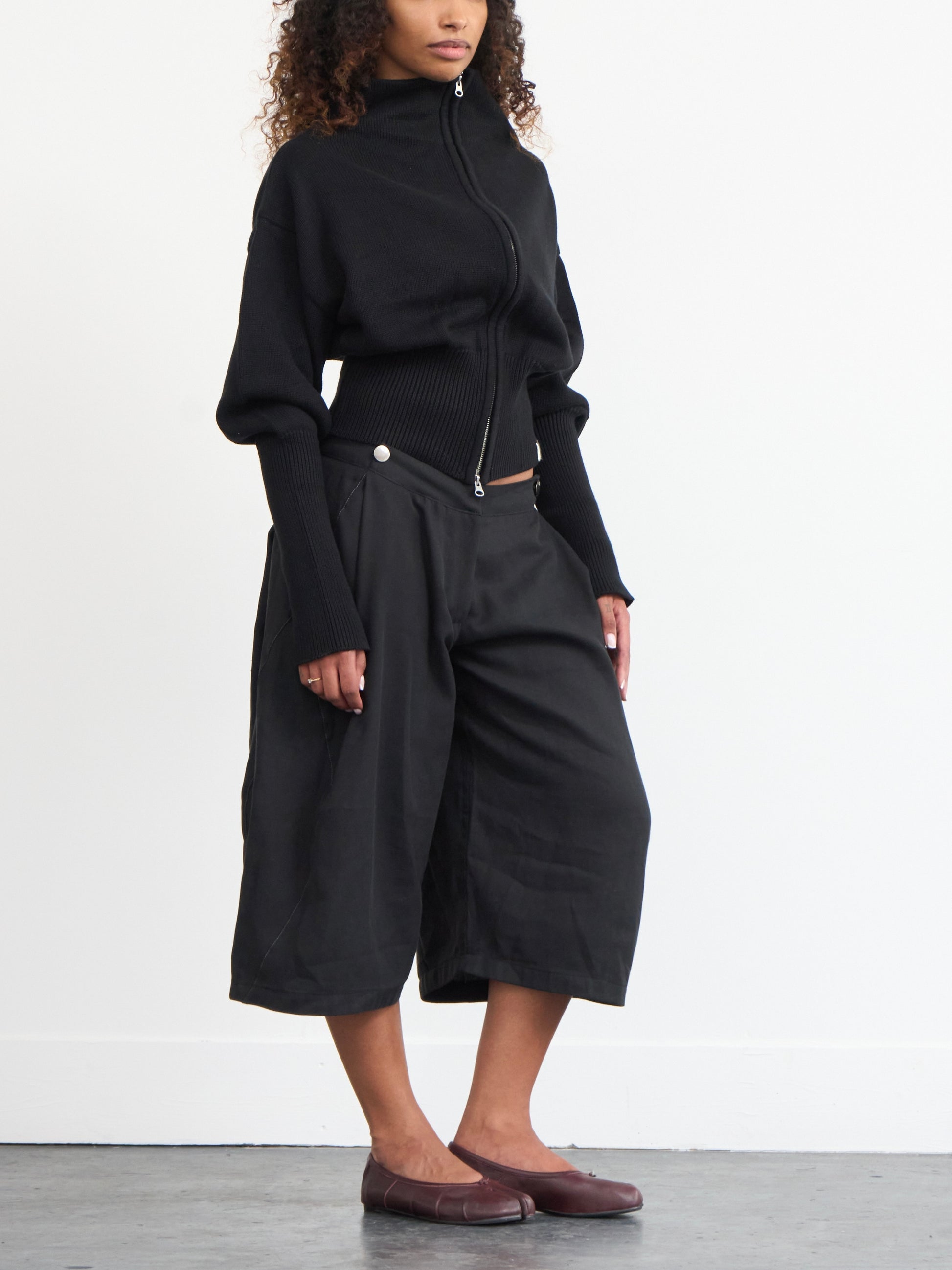 rowan balloon jumper - black knit