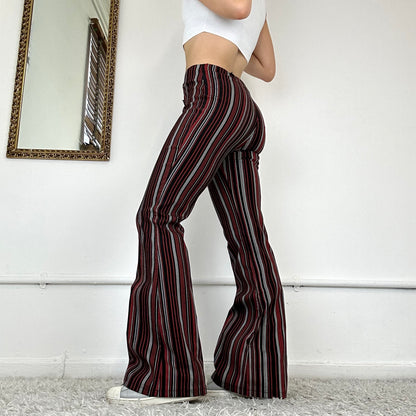 2000’s pinstripe flared trousers