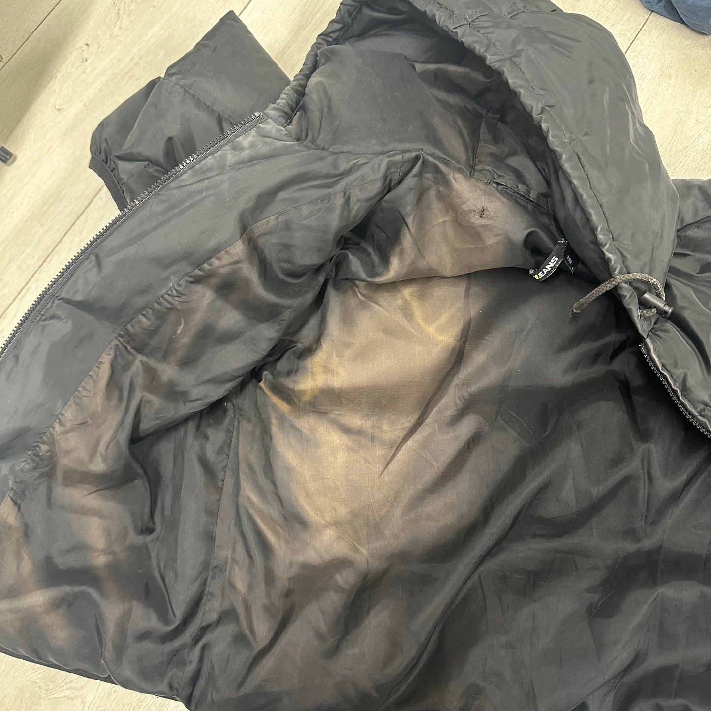 00's DKNY black puffer coat