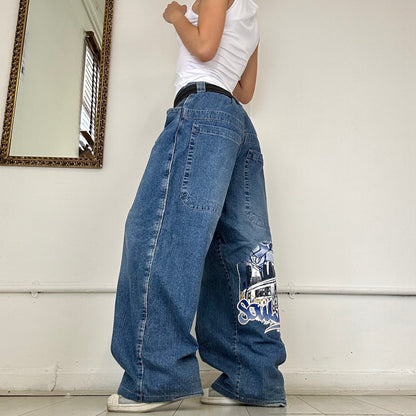 90's baggy denim jeans