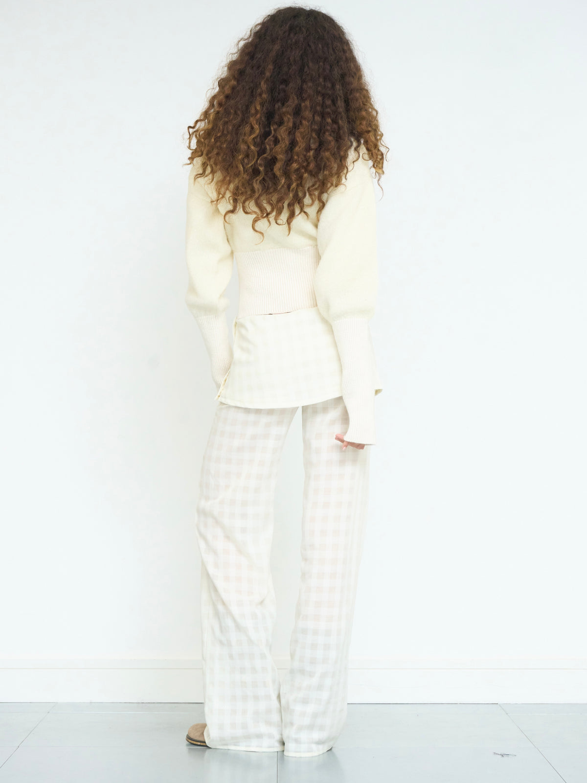 rowan balloon jumper - ivory mohair knit