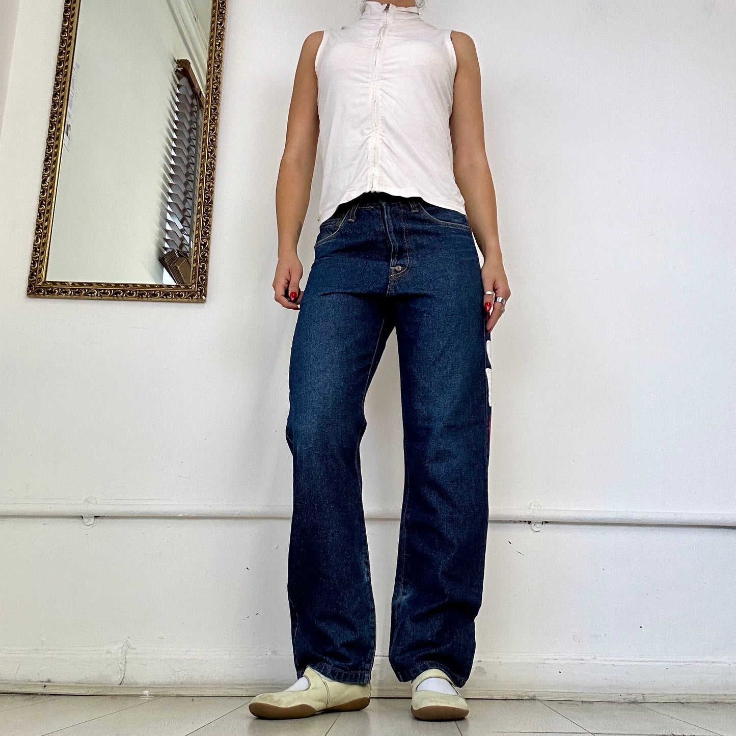 vintage evisu straight leg jeans