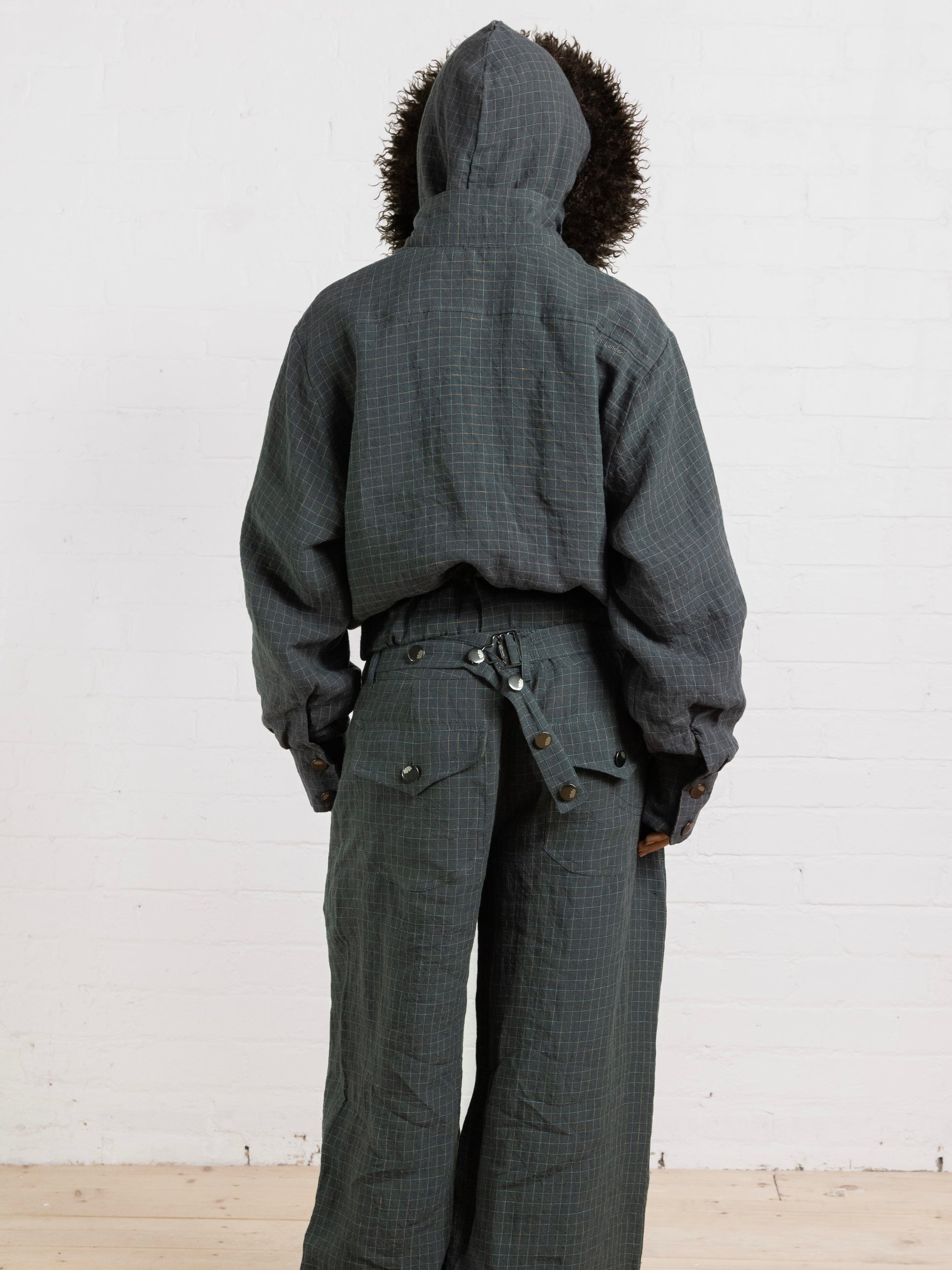 slouch jacket - fern linen