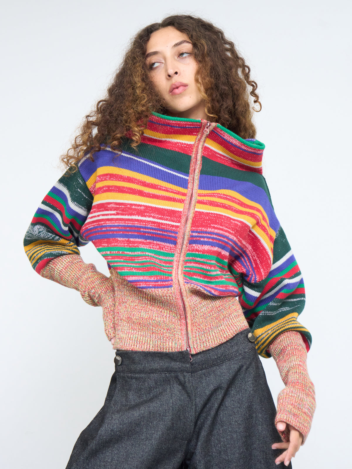 rowan balloon jumper - multi knit