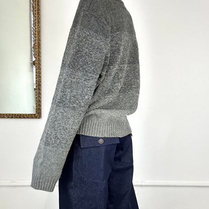 grey wool jumper