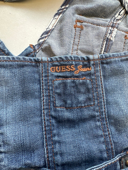 2000's guess denim halter neck waistcoat top