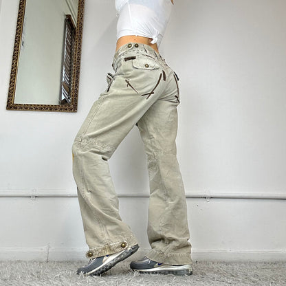 baggy patchwork cargo trousers