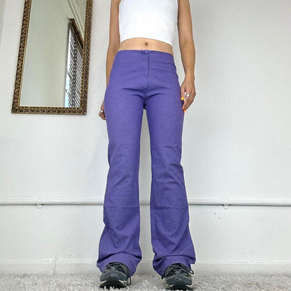 00’s flared purple trousers