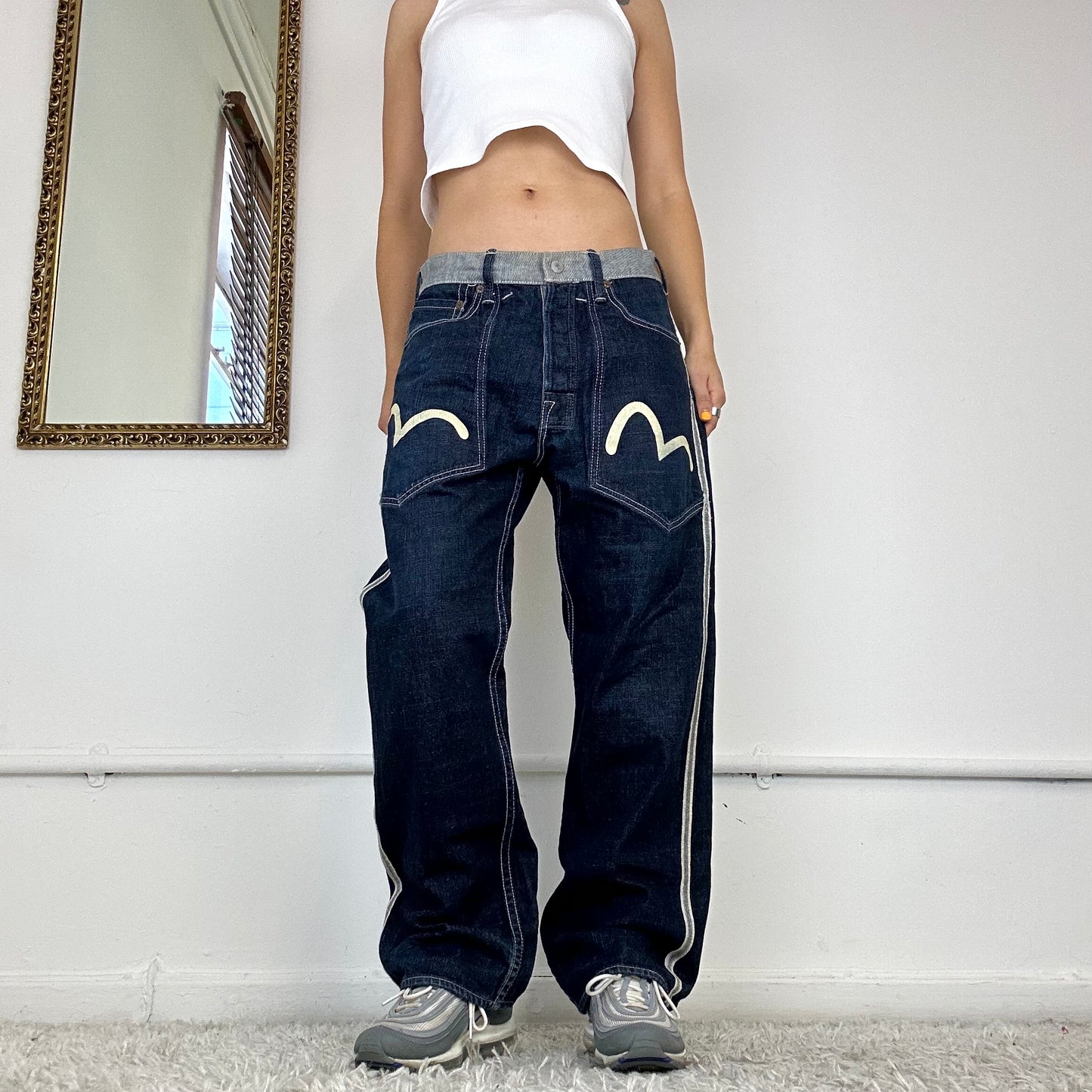 vintage evisu baggy jeans