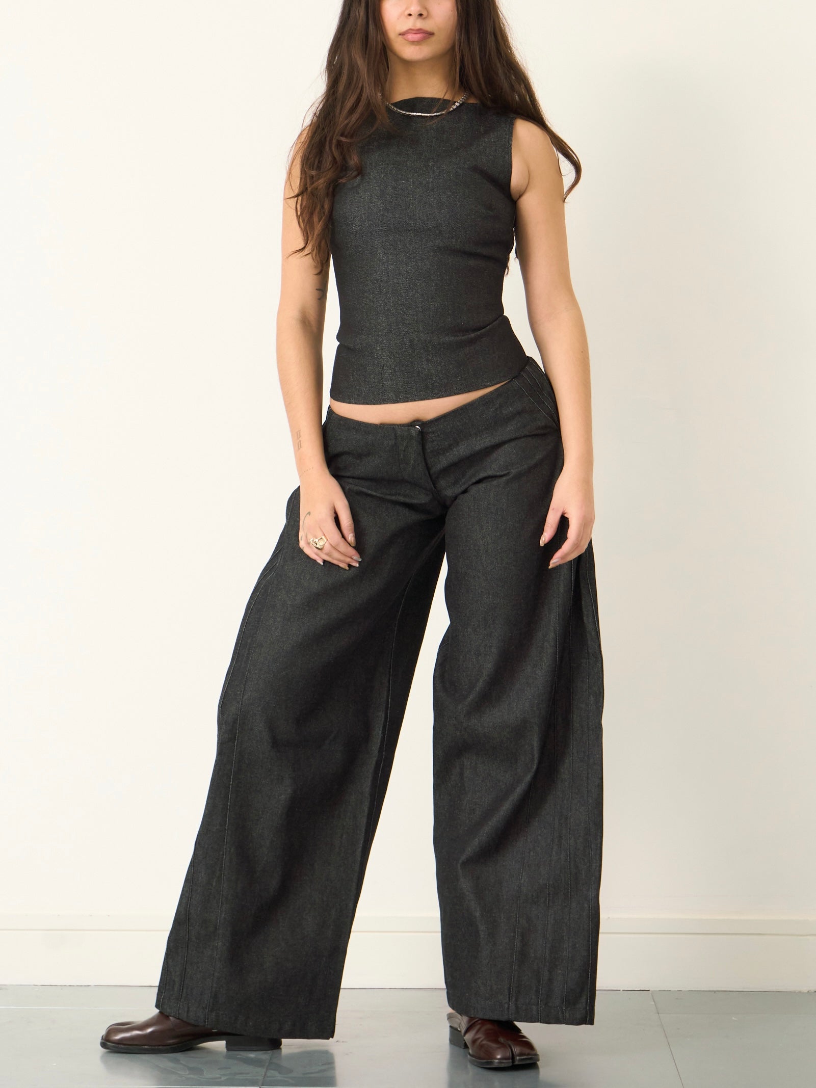 tommy jean - dark grey denim