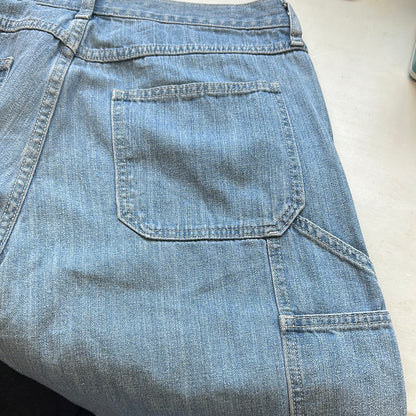 00s light wash cargo jeans