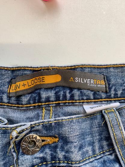 Levi’s silver tab baggy light wash  jeans