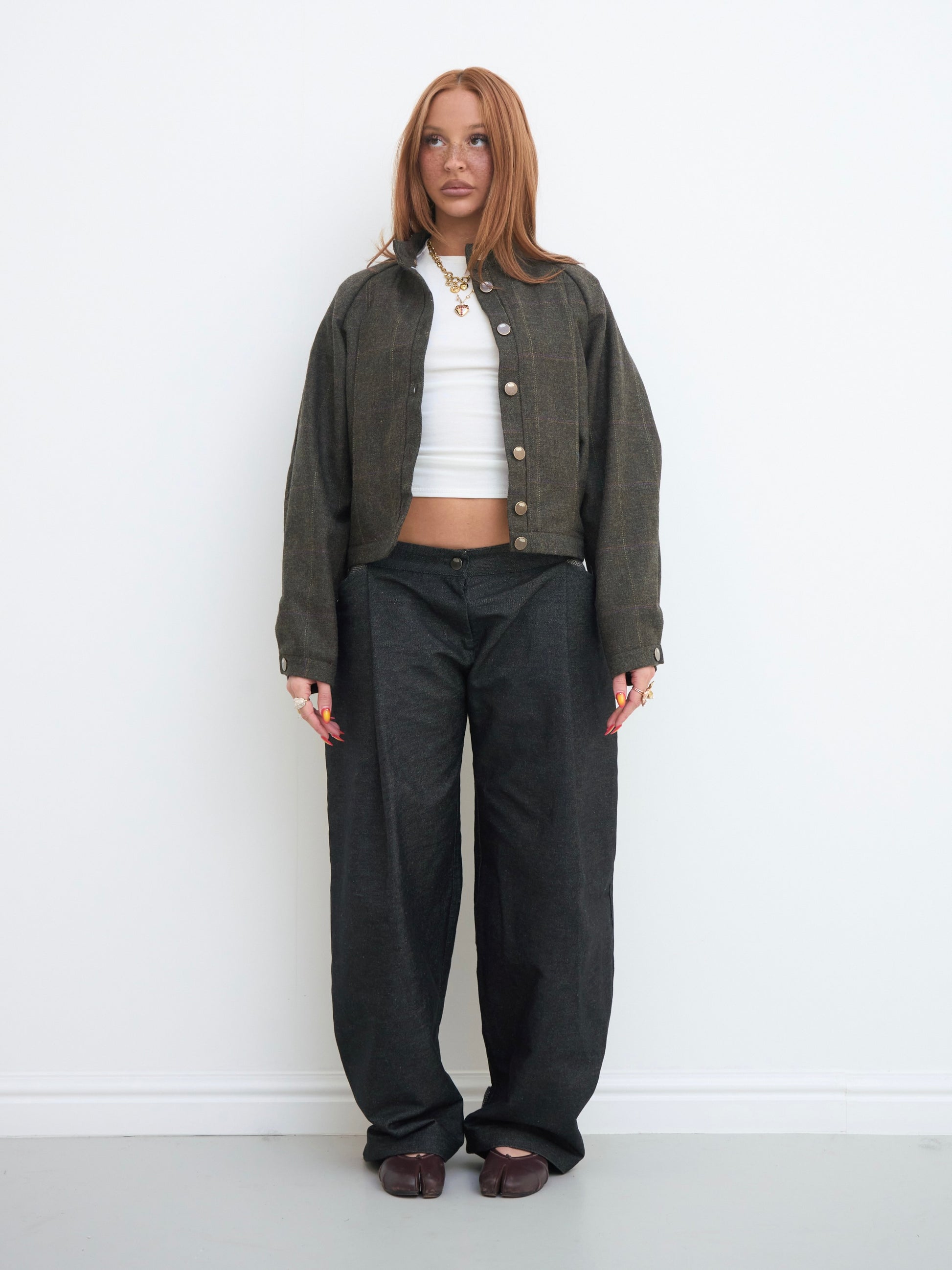 arden jacket - khaki wool