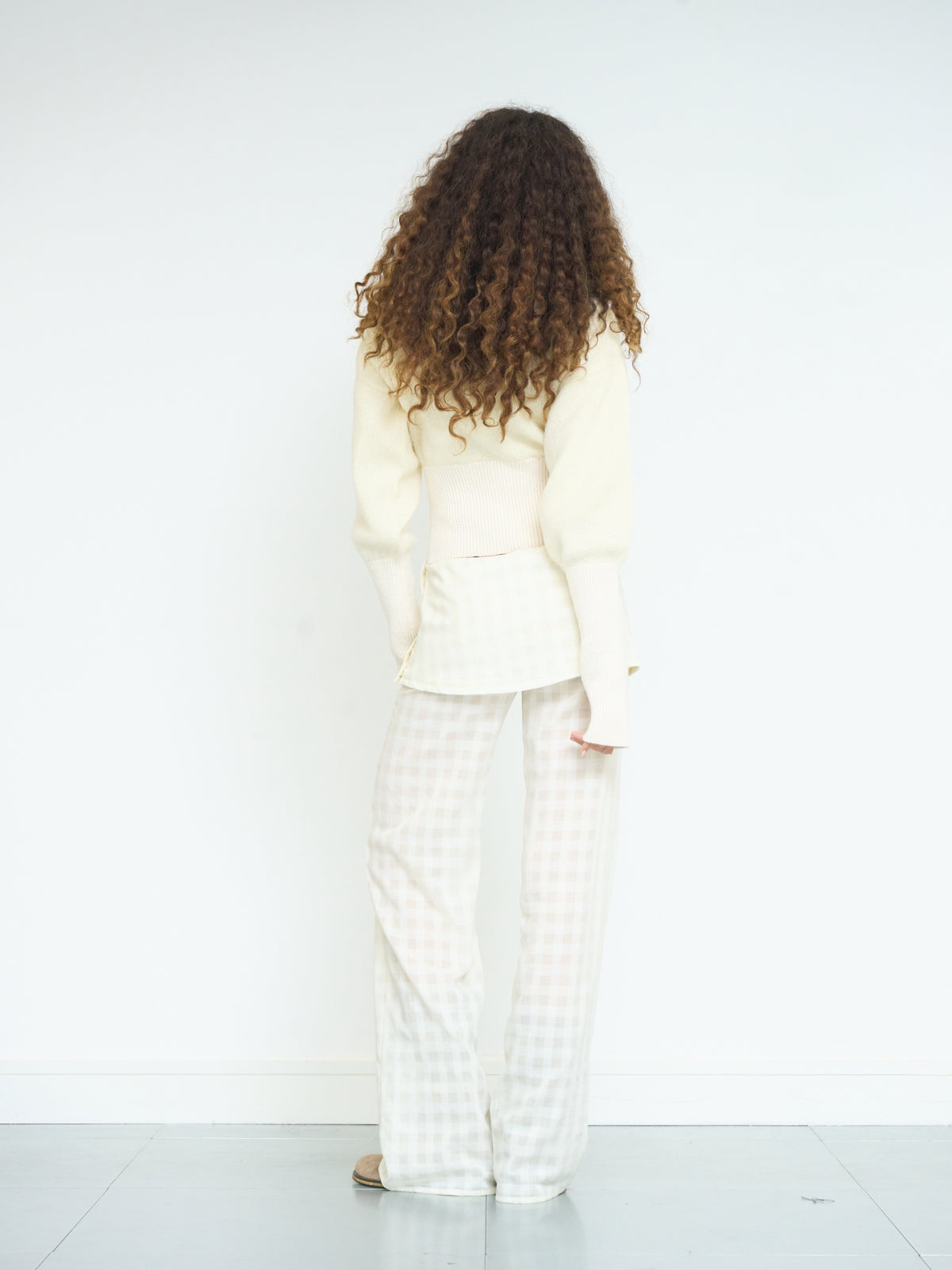shay trouser - ivory wool