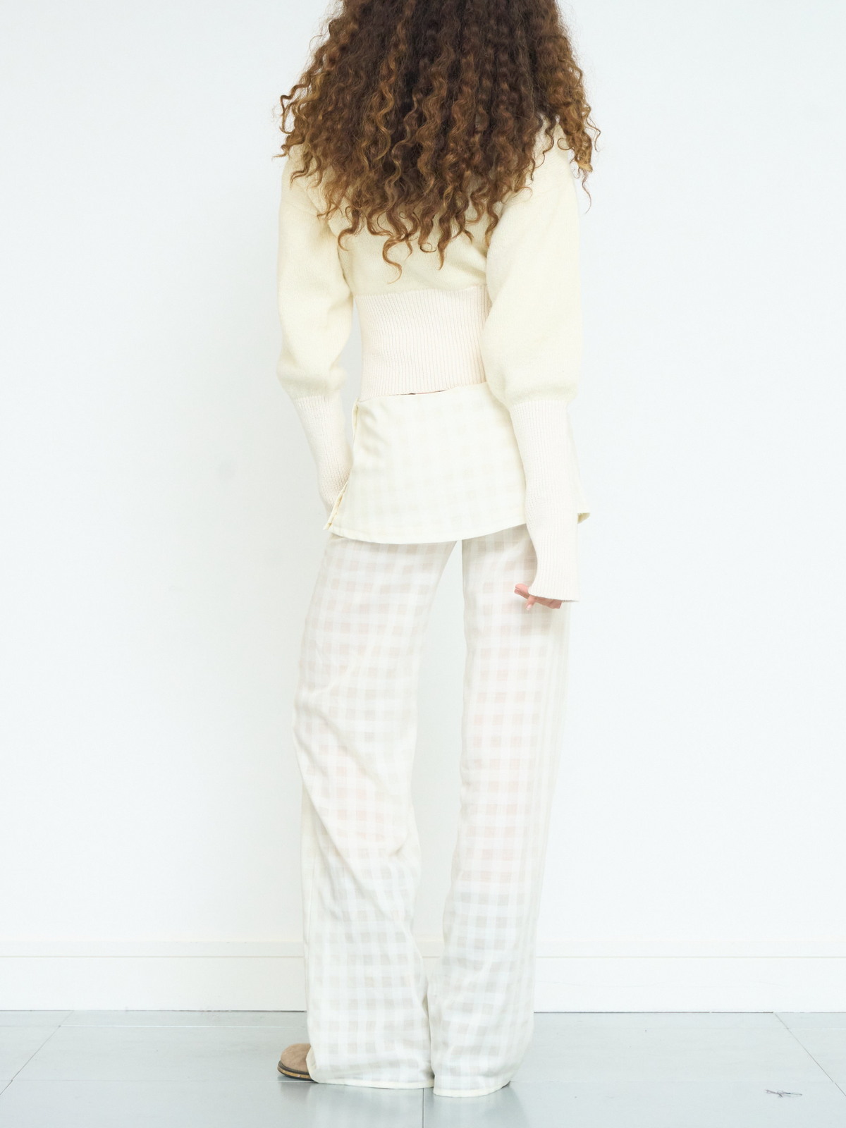 shay trouser - ivory wool