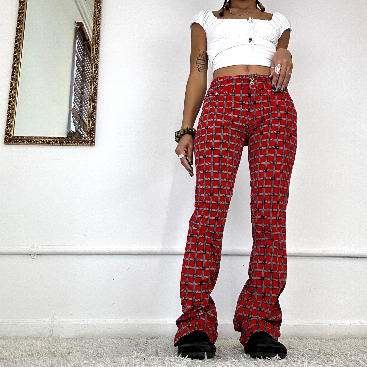 dolce & gabbana flared trousers