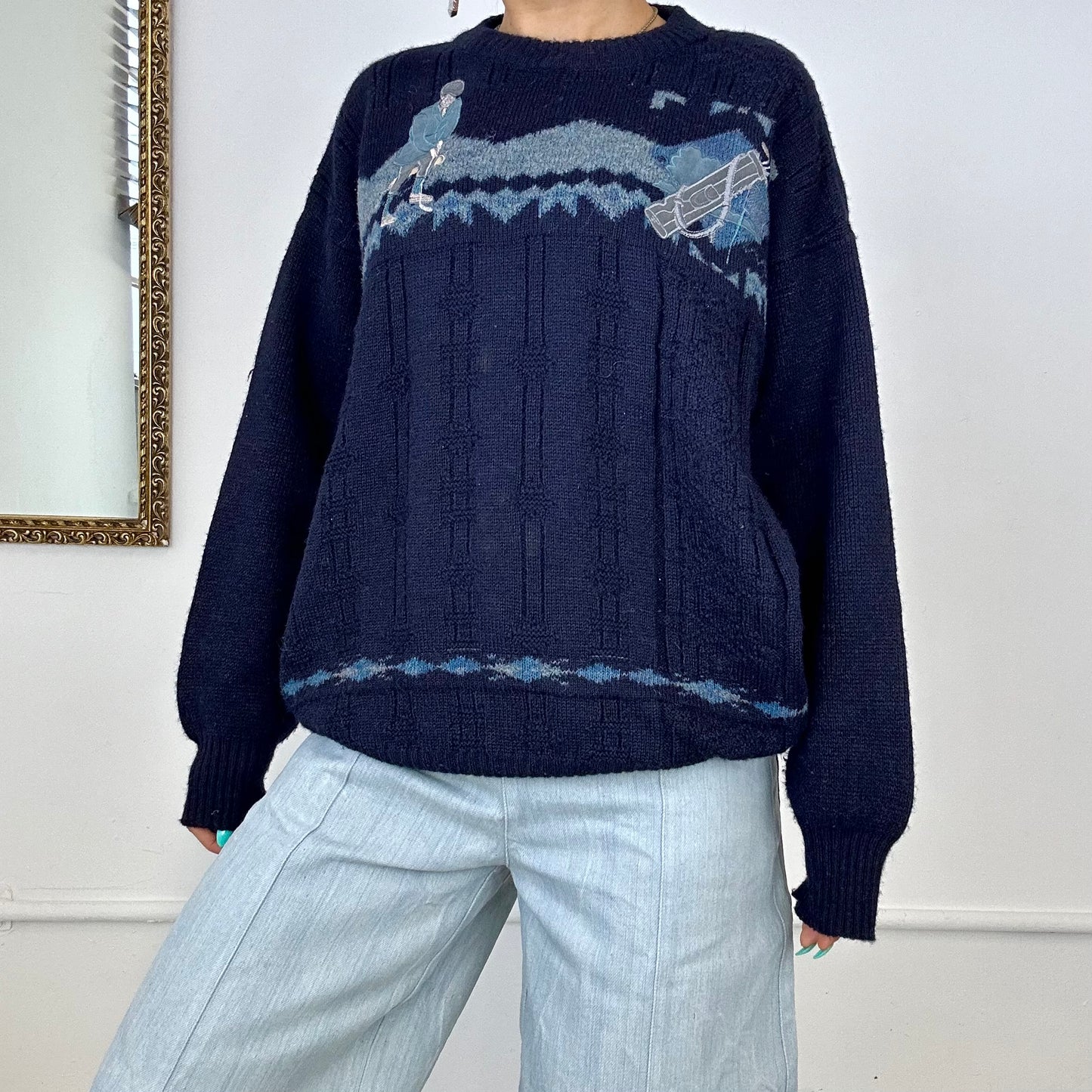 vintage knitted jumper