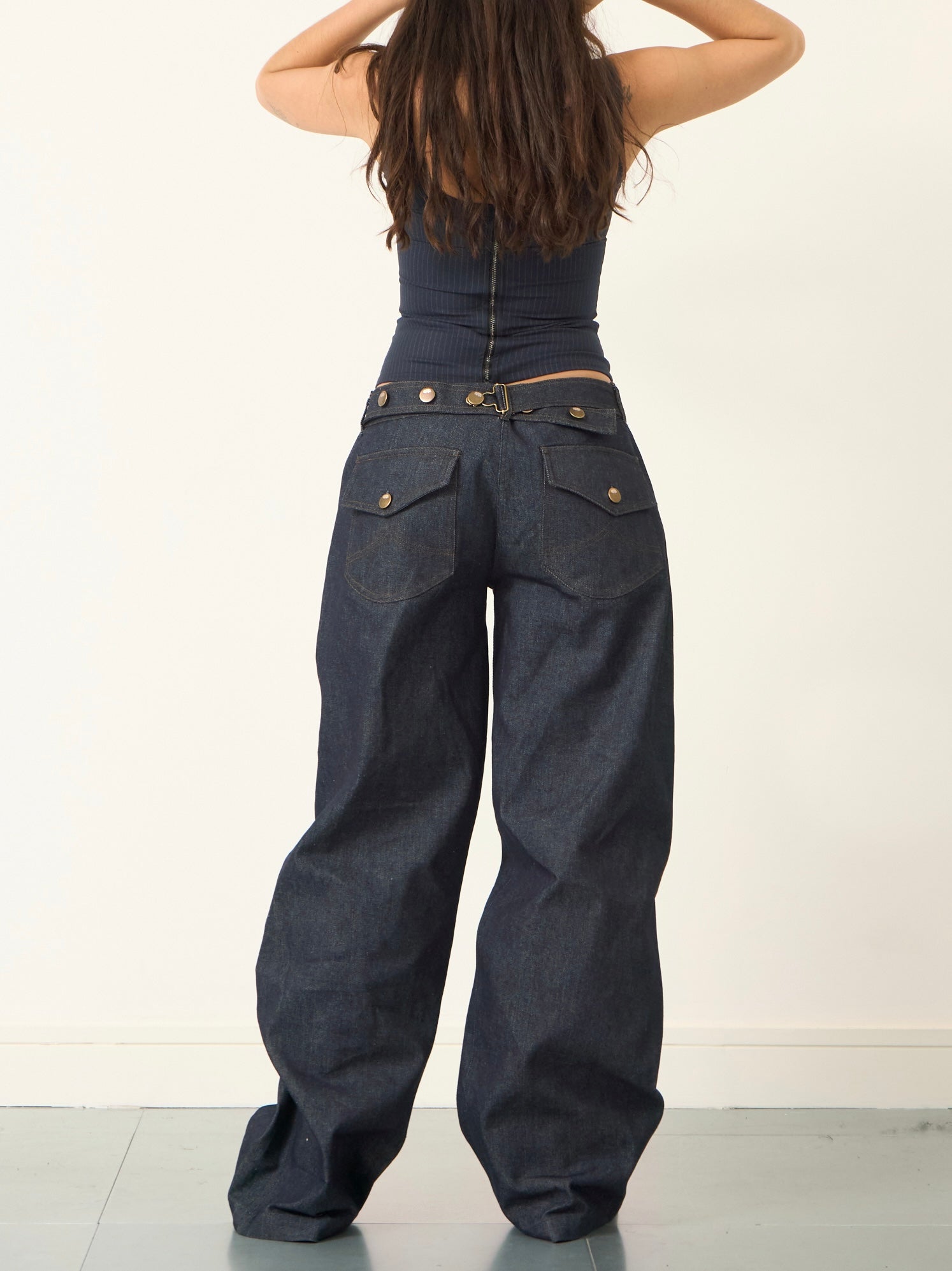 balloon jean - navy denim