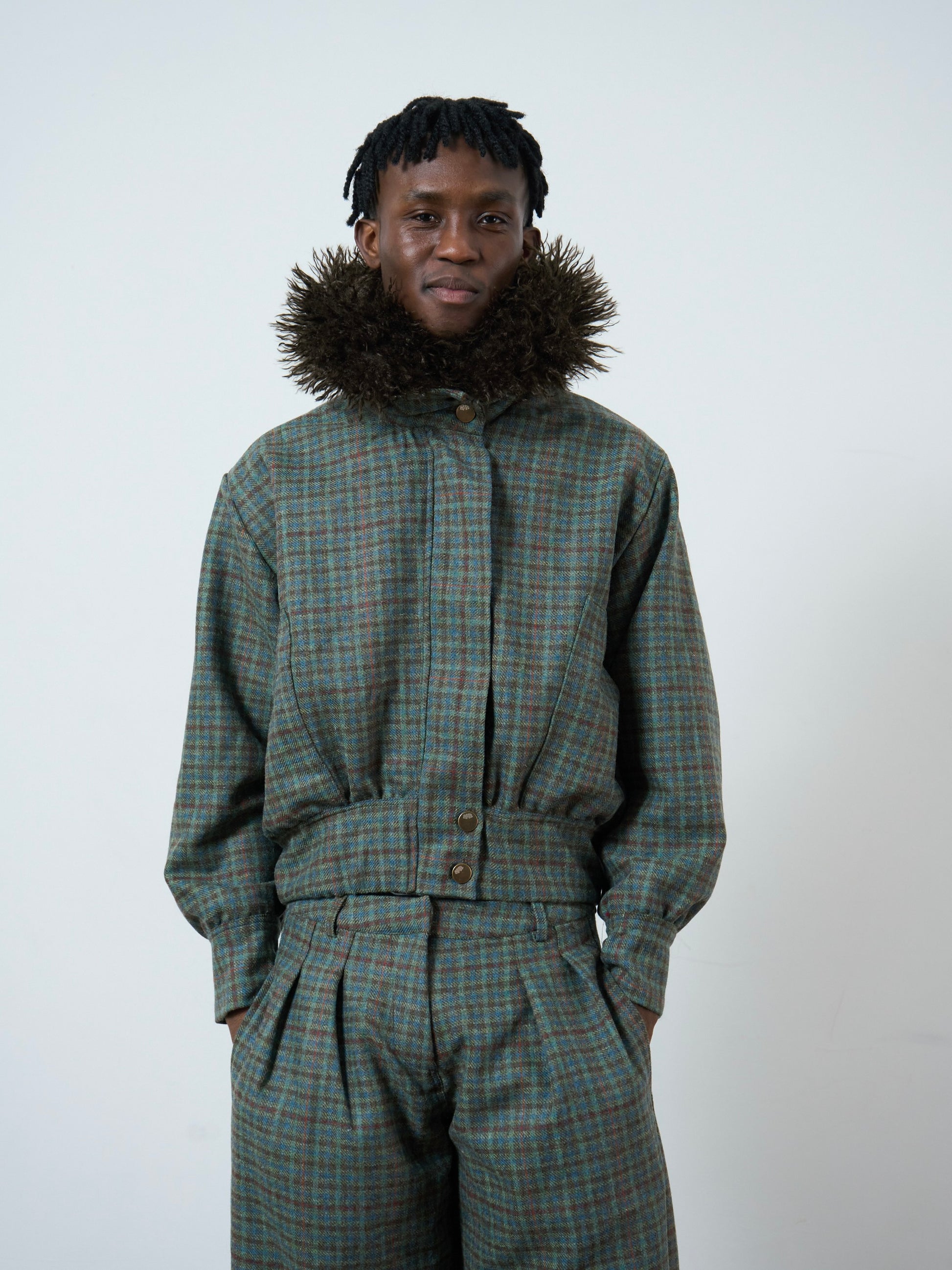 slouch jacket - cedar wool