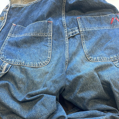 vintabe denim dungareers