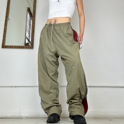 vintage puma khaki tracksuit bottoms