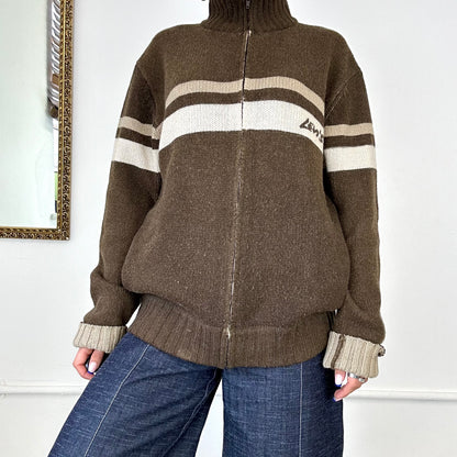 vintage levi’s knit zip jumper