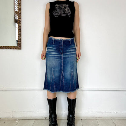 2000’s denim midi skirt