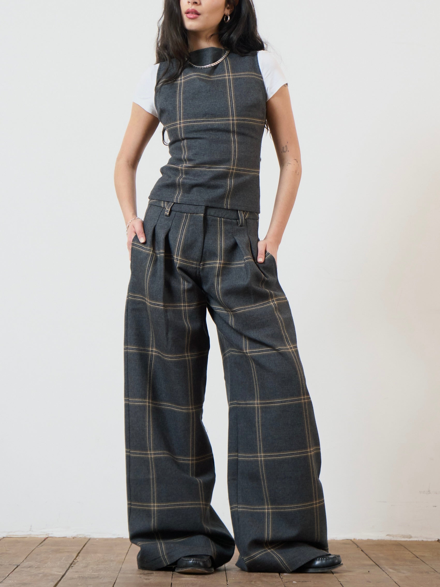 parker trouser - grey wool