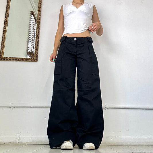 vintage emporio armani jeans wide leg trousers