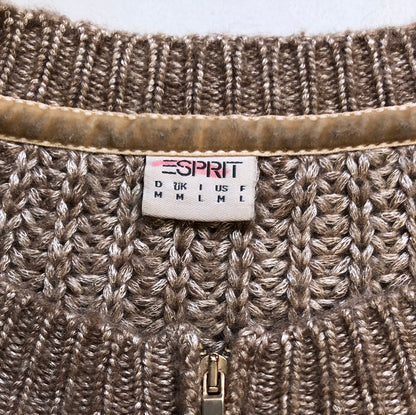 espirit knitted zip jumper