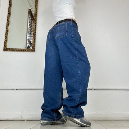 vintage dark wash baggy jeans