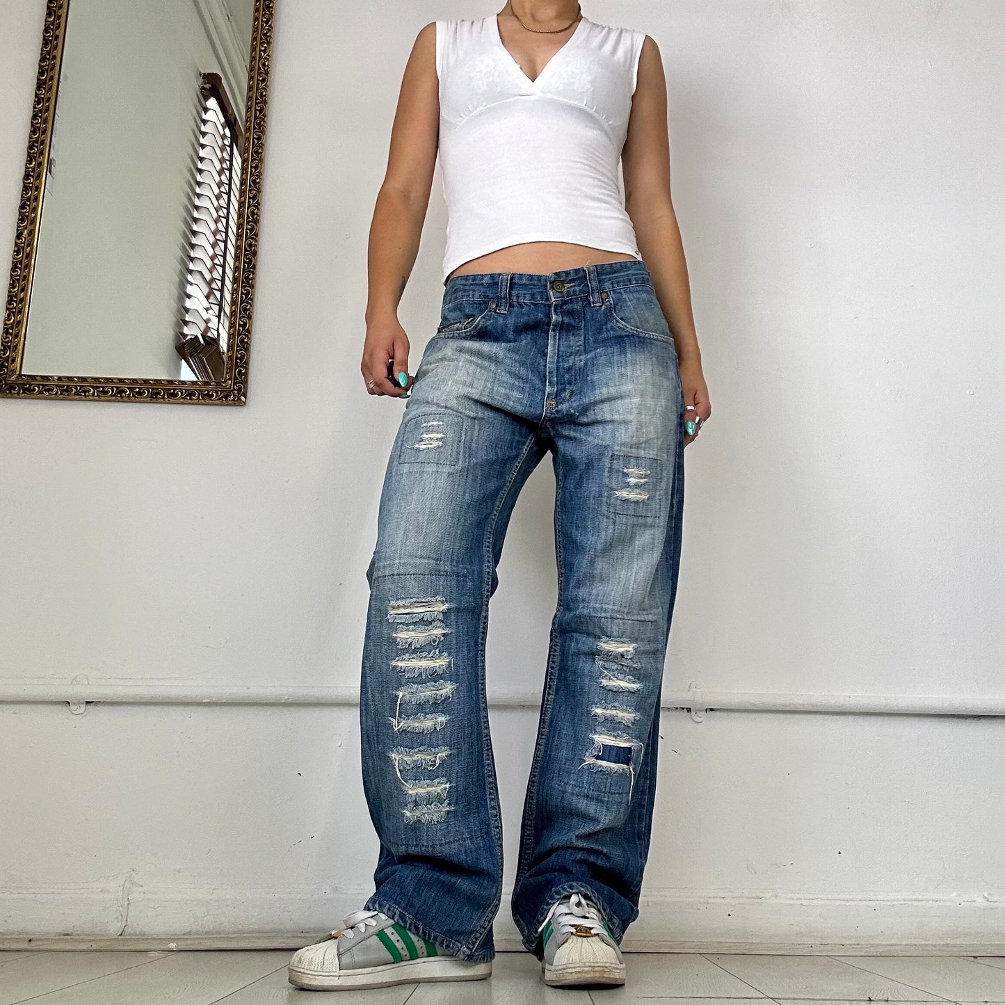 vintage dolce & gabbana baggy jeans