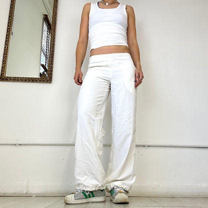 Nike white baggy joggers