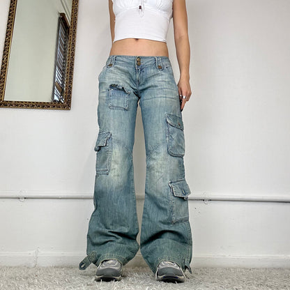 00s baggy cargo jeans