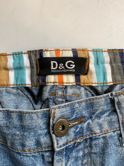 dolce & gabbana light wash baggy jeans