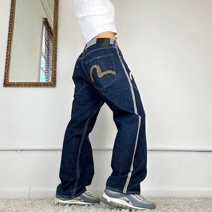 vintage evisu baggy jeans