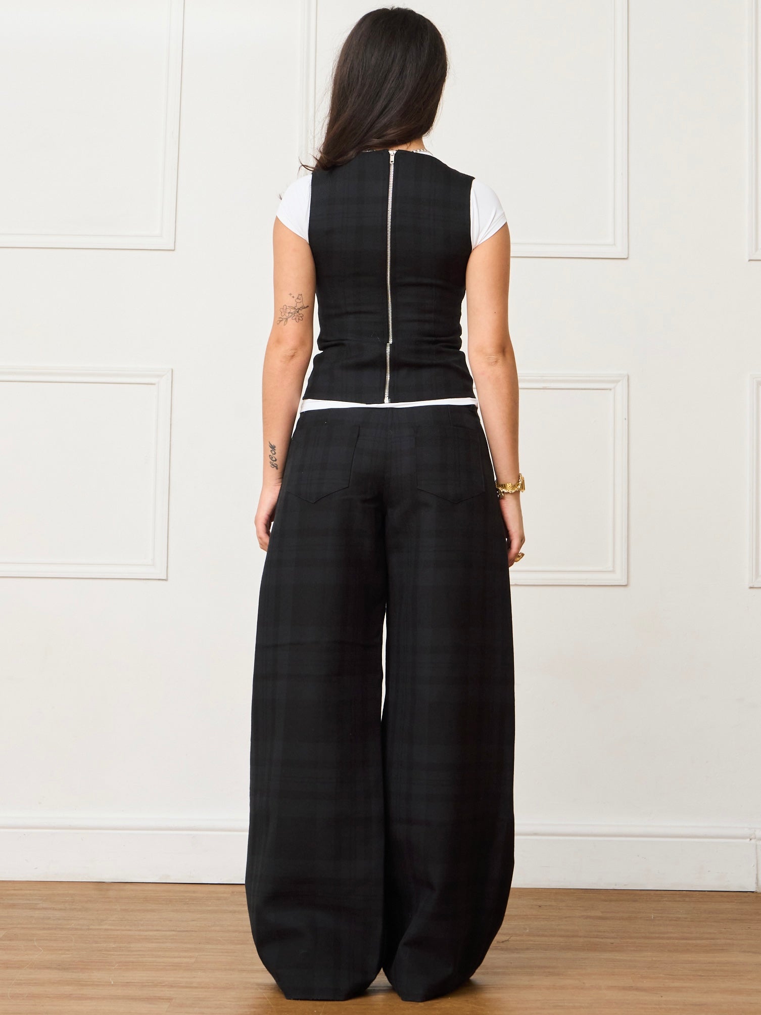 parker trouser - black wool