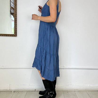 2000's summer flowy midi dress